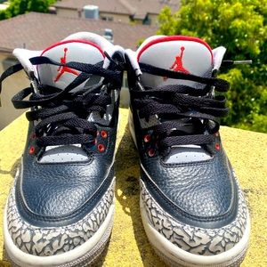 authentic pre-owned Air Jordan Retro 3’s black cement